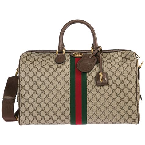 gucci leather duffle bag